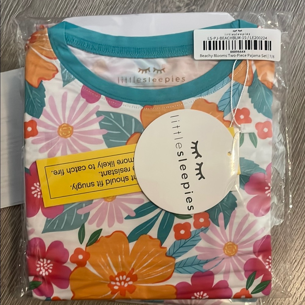 Little Sleepies Beachy blooms  Pajama Sets Vibrant Floral Design